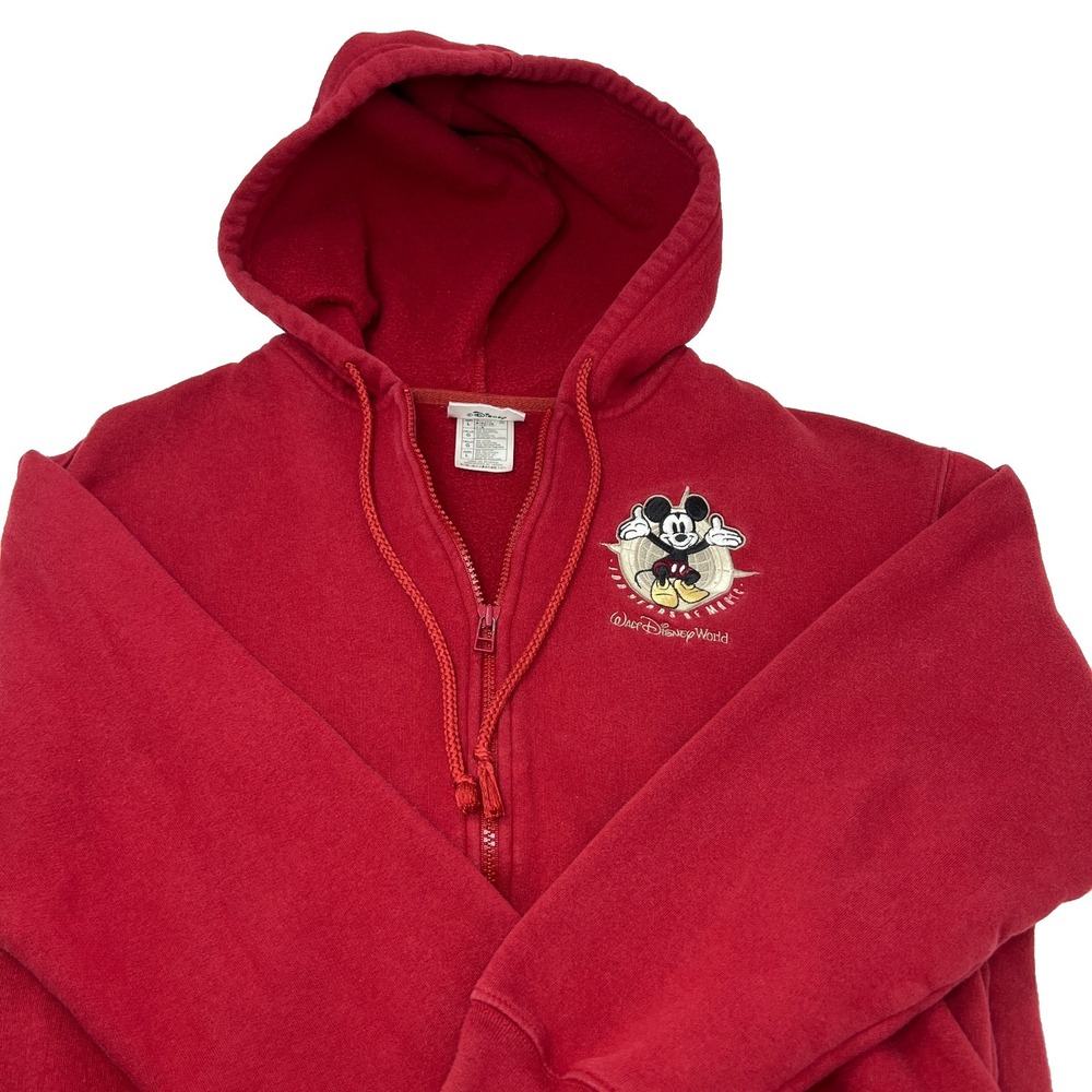Disney Mickey Mouse Hoodie 100 Years Magci Zip Up Sweatshirt Children's Size L